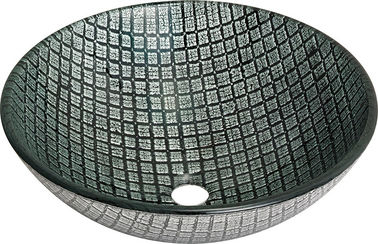 glass round vanity top bathroom sink TY-020 420*420*145*12MM