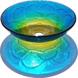 glass round vanity top bathroom sink TY-023 380*380*135*12MM
