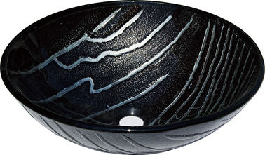 glass round vanity top bathroom sink TY-030 420*420*145*12MM