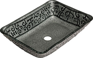 glass rectangular  bathroom sink TY-074 460*330*110*12MM