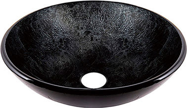 glass round vanity top bathroom sink TY-039 420*420*145*12MM