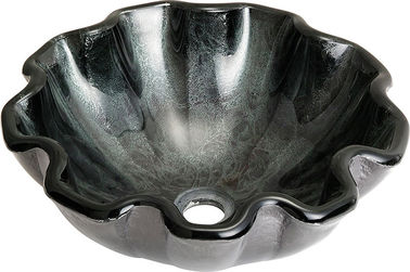 glass rectangular  bathroom sink TY-092 420*420*150*19MM